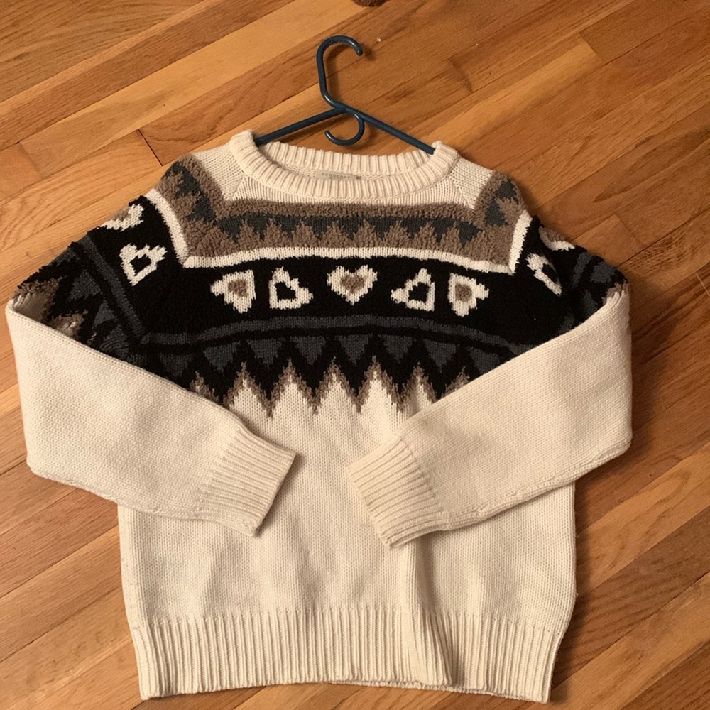 Burberry Icelandic Multicolored Sweater Excellent Condition Xl